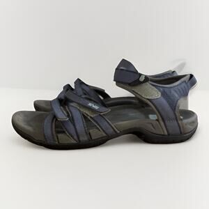 Teva Tirra Sandals Women’s 9 Blue Gray Hiking Walking Sporty Strappy Adjustable